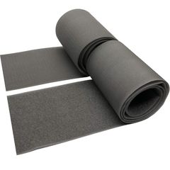 【特価セール】オスメスセット 幅10cm×1m 手芸・裁縫・縫い付け グレー色の幅広強力面ファスナー furupa