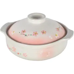 土鍋 8号 ガス火専用 3～4人用 桜日和 L-1974 パール金属