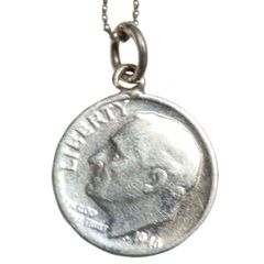 オールドコイン トップ silver925 バーバー ワンダイム銀貨 ネックレス 