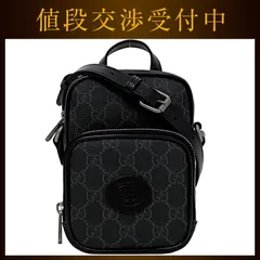 グッチ ショルダーバッグ f-21810 ブラック インターロッキング