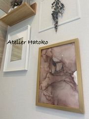 アルコールインクアート　原画　A4
