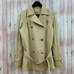 バーバリー ロンドン BURBERRY LONDON トレンチコート ハーフ ダブル キルティングライナー ノバチェック ベージュ 38 レディース