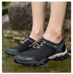 靴【s73黒】25.5cm  マリンシューズ ウォーターシューズ 水陸両用 冬靴 履きやすい おしゃれ 人気  厚底 アクアシューズ アウトドア メンズ 川の靴 ハイキングシューズ ビーチサンダル クライミング スニーカー カジュアルシューズ 通気性 速乾