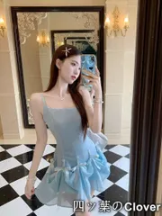 【美品・未使用新品】3way?ミニ丈ワンピース★パーティードレス?リボンワンポイント