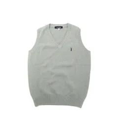 イーストボーイ スクールベスト EASTBOY ベスト 2ndライン 学生 Vネック スクールセーター 女子 高校生 中学生 レディース 4226005 ライトグレーxネイビー(920)