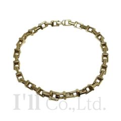 Tiffany&Co.　ティファニー　Tナロー　チェーン　ブレスレット　750YG　ブランドジュエリー　アクセサリー　バングル　Tチェーン　Tモチーフ　Tコレクション　Au750　K18YG　イエローゴールド　18金【中古】【74757】