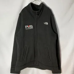 【THE NORTH FACE】 裏ボア　フルジップ　ジャケット　フリース　企業ロゴ　ザノースフェイス　ダークグレー　古着