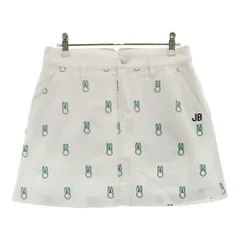 サイズ：0 JACK BUNNY ジャックバニー  ストレッチスカート うさぎ刺繍 総柄 ホワイト系 [240101440185] ゴルフウェア レディース ストスト
