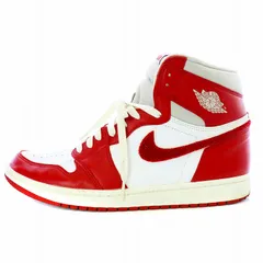 ナイキ NIKE WMNS Air Jordan 1 High OG Varsity Red Chenille ウィメンズ エアジョーダン1 ハイ OG バーシティレッド/シェニール スニーカー US12 29cm DJ4891-061のサムネイル