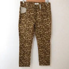 日本製 (^w^)b TOMMY トミー トミーヒルフィガー カジュアル パンツ ズボン ボトムス 迷彩柄 カモフラ 総柄 オシャレ かっこいい タウンユース コットン 綿100% ブラウン グリーン系 メンズ サイズM