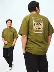 THE NORTH FACE ザ ノースフェイス 半袖 Tシャツ ハーフドーム マウンテン ロゴ ラグラン プリント クルーネック 大きいサイズ メンズ NF0A87NU カーキ