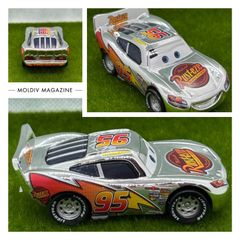 新品】カーズ ミニカー ライトニングマックィーン95 シルバー 銀