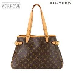 美品 ルイ ヴィトン LOUIS VUITTON モノグラム バティニョール オリゾンタル トート バッグ ブラウン M51154 ゴールド 金具 90296237