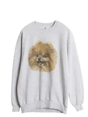 【お得なクーポン配布中!】 90s USA製 ドッグ アート イラスト プリント スウェット メンズ レディース M 古着 オールド 犬 アニマル トレーナー 裏起毛 キャラクター