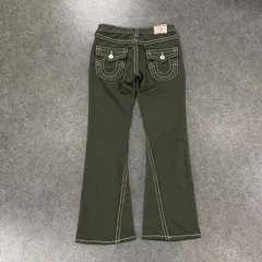 【美品】 トゥルーレリジョン デニム フレア ブーツカット JOEY BIG T トゥルーレリジョン JOEY BIGT with SUPERTダメージ加工デニム