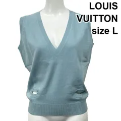 試着のみ ルイヴィトン 24AW スリーブレス ニット カーディガン ベスト