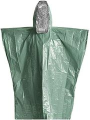 エマージェンシーシート レイン ポンチョ アルミポンチョ アルミ フィルム 130cm アウトドア キャンプ 防風 防寒 雨合羽 男女兼用 救急 用品 レインコート フード 救急用品 グリーン