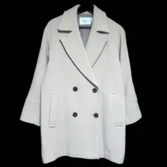 美品 24AW NATURAL BEAUTY BASIC ナチュラルビューティーベーシック ダブルブレストフォルムミドルコート Sサイズ ベージュ レディース 古着 中古 USED