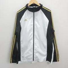 G■アディダス/adidas トレーディングウエア/ジャケット【XO】黒白/men's/93【中古】■
