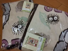 ２枚組　となりのトトロ　なめらか　ひざ掛け　ハーフ　毛布　/マイクロファイバー