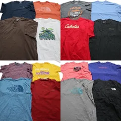古着卸 まとめ売り アウトドアブランドMIX 半袖Tシャツ 16枚セット (メンズ 2XL ) ノースフェイス パタゴニア 中古 古着 NA1141