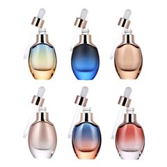 スポイトボトル アロマオイルボトル ポンプ スポイト 化粧品 30ml 6色セット アロマボトル ガラス アロマオイル 乳液 スポイト付き 詰め替えボトル 化粧水用 乳液用 スポイト式 ローション 保存容器 詰め替え ボトル エッセンシャルオイル 美容液
