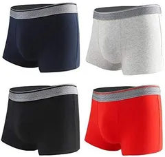 新品 ボクサーパンツ ４枚セット 下着 前閉じ 吸水性 速乾性 綿