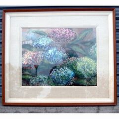 山口 蓬春 紫陽花 日本画 絵画 額装 - メルカリ