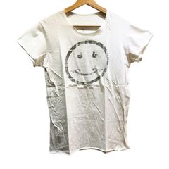 lucien pellat-finet ルシアンペラフィネ Smile Hemp Print Crewneck T-Shirt White スマイル ヘンプ プリント クルーネック Tシャツ ホワイト