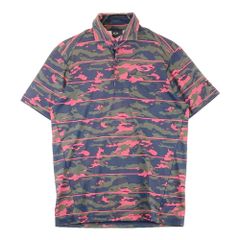 ゴルフ新品タグ付 ZOY リバティ総柄 半袖ポロシャツ メンズM 日本製