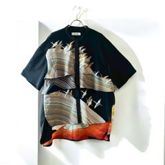 kimono tiered shirts remake リメイク 黒留袖 久喜倉庫店