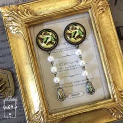 earringNo.104 蝶々採集 微睡み