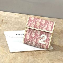 Christian Dior クリスチャン ディオール トロッター 折り財布 ピンク