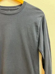 古着　S  チャンピオン   ロンT   袖プリント　ネイビー