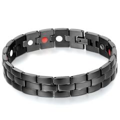 [ＪＥＷＥＬＲＹＷＥ] ジュリー メンズ ブレスレット オリジナル ファション ステンレス バングル シンプル スムースな面 極大 腕輪 ブラック