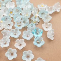 ＊5g 約100個UP＊ 極小 フラワーキャップ 花 ビーズキャップ アクリルビーズ bc091