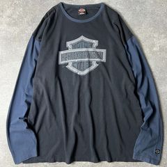 Q19】USA製ハーレーダビッドソン サーマルロンT 両面プリント2002年M