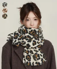 ストール レオパード柄 マフラー 春秋冬