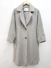 ◇ Ray BEAMS レイ ビームス ウール混 シンプル 通勤 OL サイズスリット 長袖 コート グレー レディース P  【1403110003425】のサムネイル