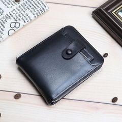 【新品】多機能財布 二つ折り 大容量 カード収納 中ベラ 高級 ソフト PUレザー 軽量 丈夫 耐久性 光沢 スタイリッシュ メンズ レディース＜ブラック＞着脱カード収納 クレジットカード 紙幣 お札 小銭 コイン レシート 薄型 スマート 外出 ポケット 黒