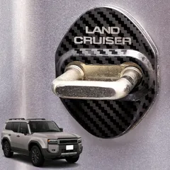 新品 HUDIY（フーディ）ドアロックカバー 新型ランドクルーザー250 250系(2024年4月～現行) ステンレス 保護バックルカバー 防錆 防止防塵 プ外装カスタムパーツ アクセサリー爪キズ防止 取り付け簡単 車種専用設計 日本語解説書付き 4点セット