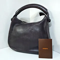 ヒロフ　ワンショルダーバッグ　ハンドバッグ　ダークブラウン　ステッチ　シボ　A4 2025年最新】ヒロフ ショルダーの人気アイテム - メルカリ