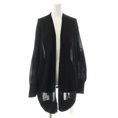 ミューズ ドゥーズィエム クラス MUSE de Deuxieme Classe タグ付き 23SS shake code カーディガン ニット シアー 長袖 F 黒 ブラック 23080500424010 /XK