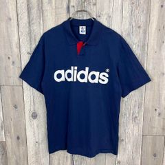 ✨美品✨adidasアディダス デサント製青半袖ポロシャツM-L mr819 