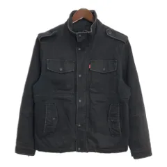 Levi's リーバイス 中綿 ミリタリージャケット ブラック (メンズ M) 中古 古着 T3481