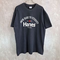 Hanes　ヘインズ アメリカ製 ロゴプリント ビッグシルエット ブラック　黒 L Tシャツ ロゴTHanes　ヘインズ アメリカ製 ロゴプリント ビッグシルエット ブラック　黒 L Tシャツ ロゴT