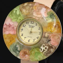 フェアリックガトー　腕時計　ウォッチ　ドライフラワー　一点物　レア 楽天市場】本物のお花が埋め込まれた腕時計♪【腕時計