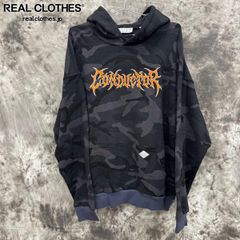 【未使用】el conductorH/コンダクター【24AW】CAMOUFLAGE HOODED SWEATER/カモフラージュ スウェット パーカー/ブラック/PD24AC03/4