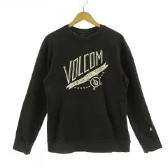 ボルコム VOLCOM トレーナー スウェット CLASSIC FIT長袖 ロゴプリント 裏起毛 コットン混 グレー Mのサムネイル
