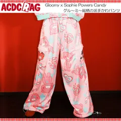ACDC RAG エーシーディーシーラグ Gloomy x Sophie Powers Candy パンツ ロング丈 10分丈 ファッション 原宿系 病みかわいい ピンク/ミント jr-gsp-pt-04のサムネイル